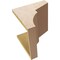 Ekena Millwork 11"W x 11"D x 11"H Wide Monterey Rough Cedar Woodgrain TimberThane Corbel, Primed Tan CORUR11X11X11MONRCPR - alternate 4